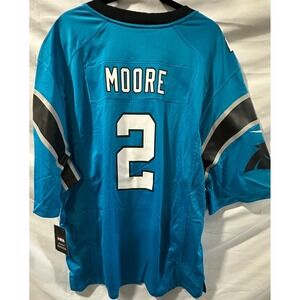 Blue Nike On Field NFL Carolina Panthers Jersey Men's 3XL #2 MOORE